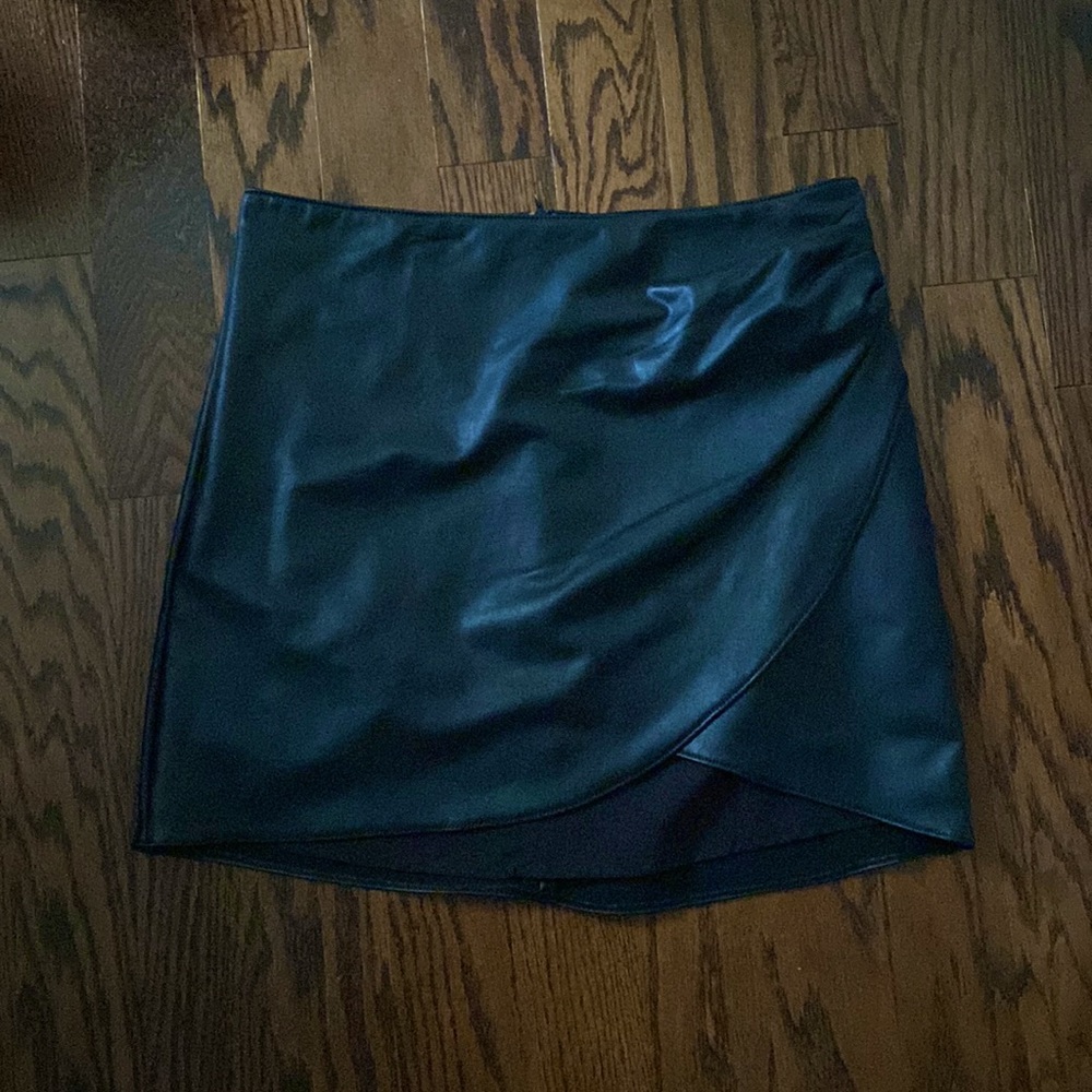 Rewash leather skirt